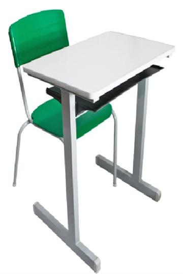 Conjunto Escolar Tipo Fnde Mesa+cadeira Escolar 1,46m/ 1,76m