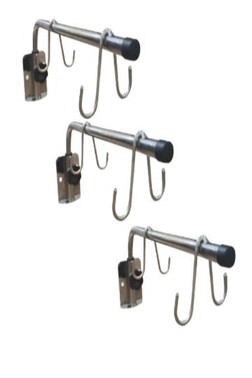 Suporte De Soro De Parede Inox Para 4 Bolsas