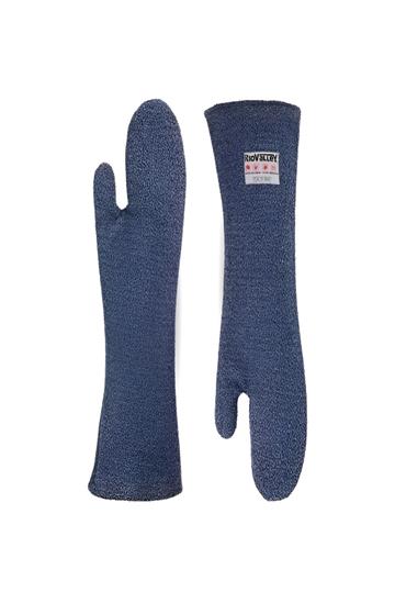 2 Pares De Luva Térmica Grafatex 2 Dedos Punho 45cm Cozinha. Azul marinho