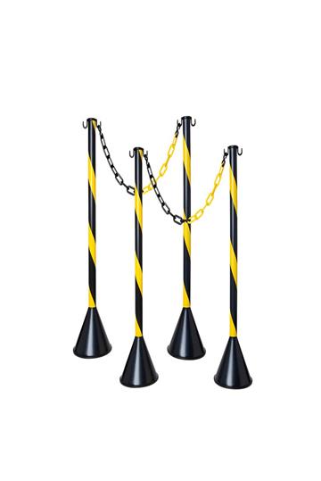 4 Organizador Fila Pedestal Separador + 2mt Original