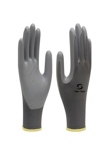 5 Pares Luva De Poliamida Com Banho Nitrílico Polinyl Ss