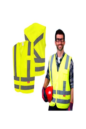 Colete Refletivo Segurança Faixa Sinalizador Tipo Blusao Epi. Amarelo/verde fluorecente. XXG