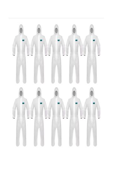 Kit 10 Macacão Descartável Pintura Produtos Químicos Epi. Ta XGG