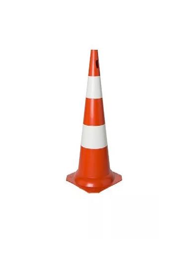 CONE DE TRÂNSITO PLASTCOR 50CM PARA ISOLAMENTO DE ÁREAS