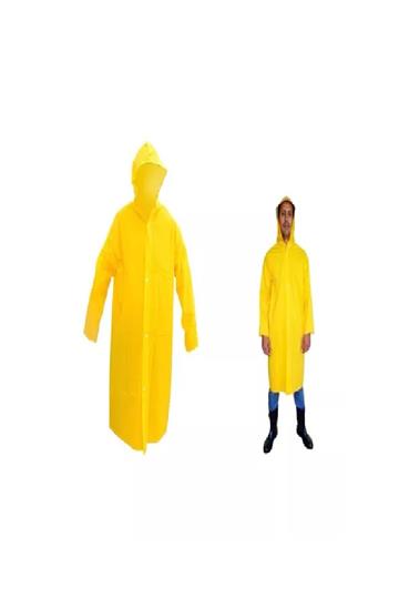 CAPA DE CHUVA EM PVC IMPERMEÁVEL FORRADO COM CAPUZ BRASCAMP EXG