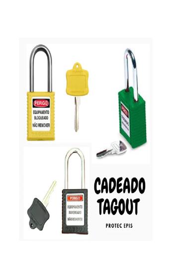 CADEADO TAGOUT DE BLOQUEIO 38MM HASTE CROMADA
