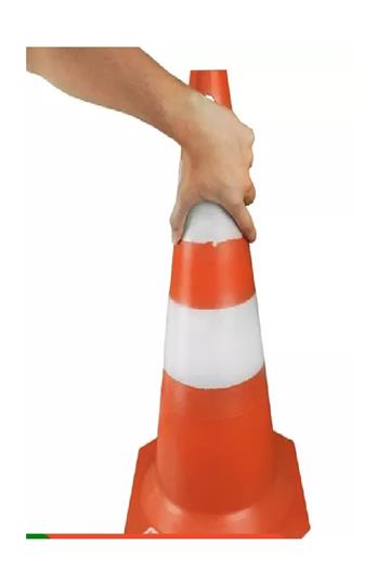 CONE DE TRÂNSITO PLASTCOR 50CM PARA ISOLAMENTO DE ÁREAS 50CM