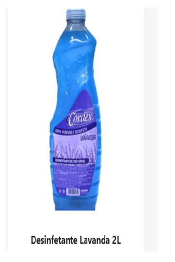 Desinfetante lavanda 2 litros cordex